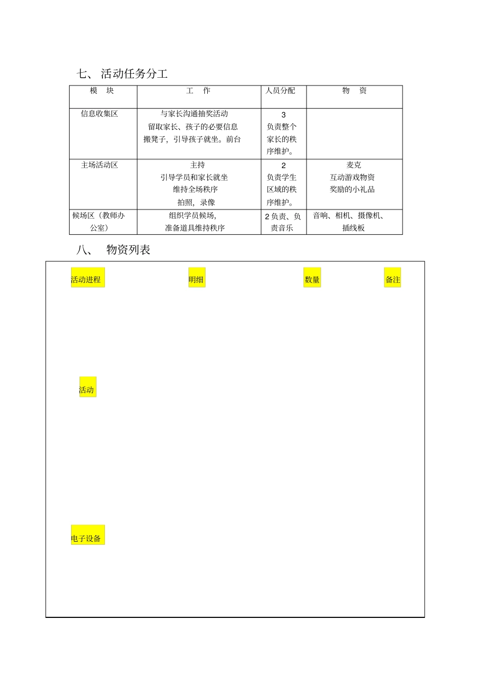 少儿英语六一活动策划方案_第3页