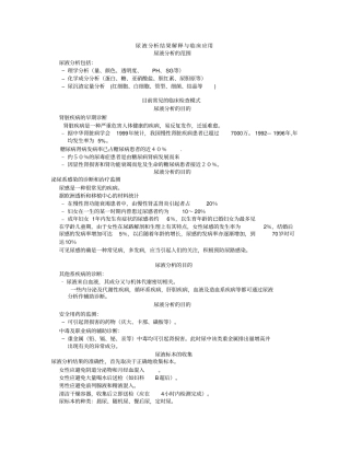 尿液分析结果解释与临床应用