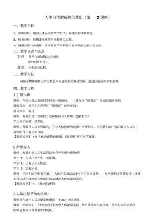 尿液的形成与排出讲解