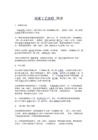 尿素工艺流程简述副本