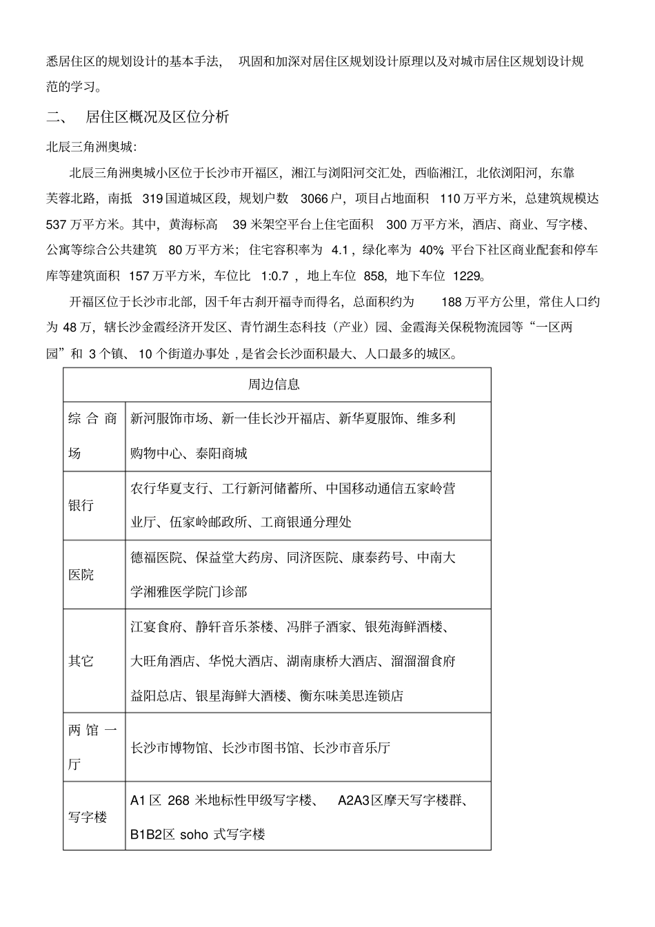 居住区调研报告_第2页