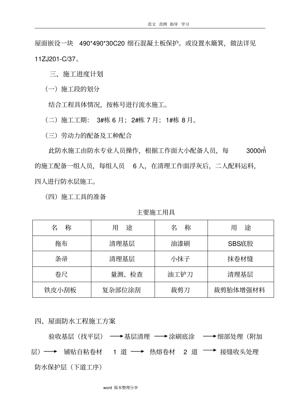 屋面自粘防水卷材工程施工设计方案_第2页