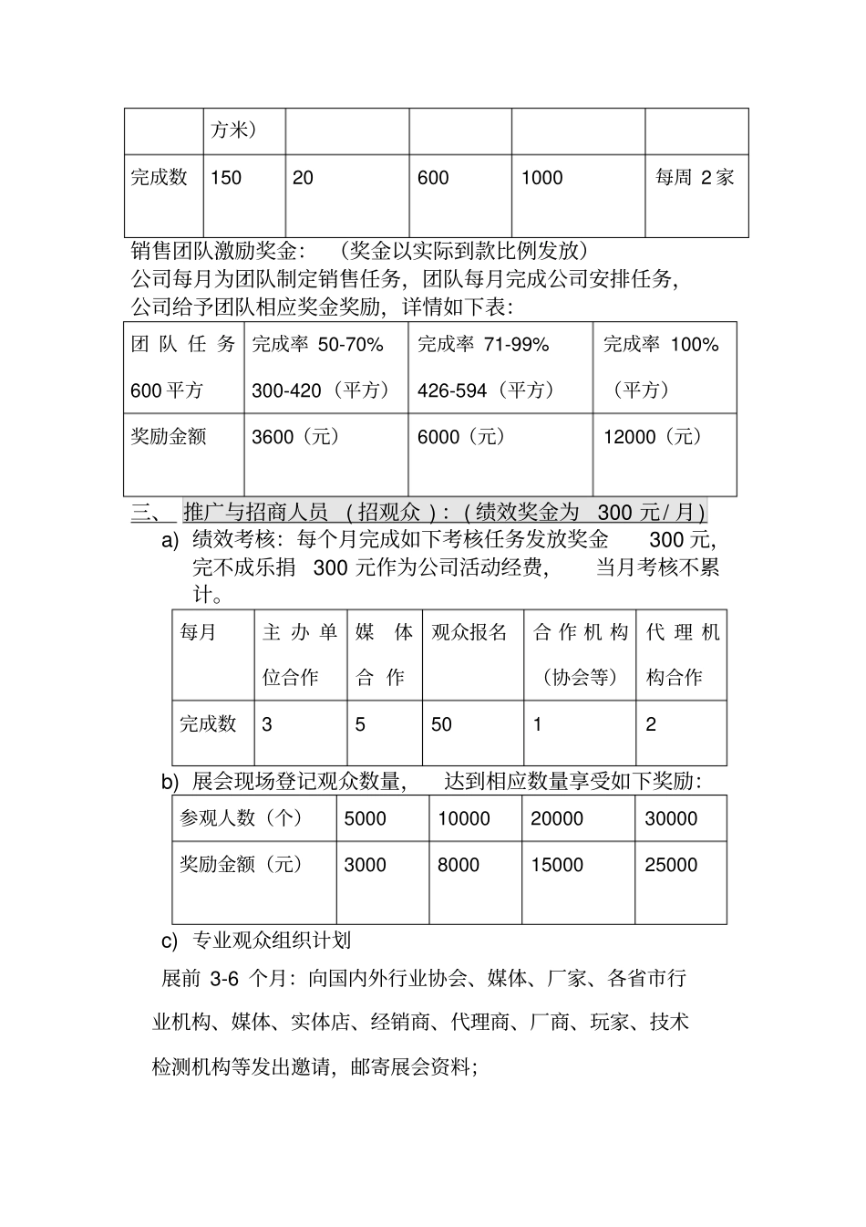 展会招商激励考核制度_第2页