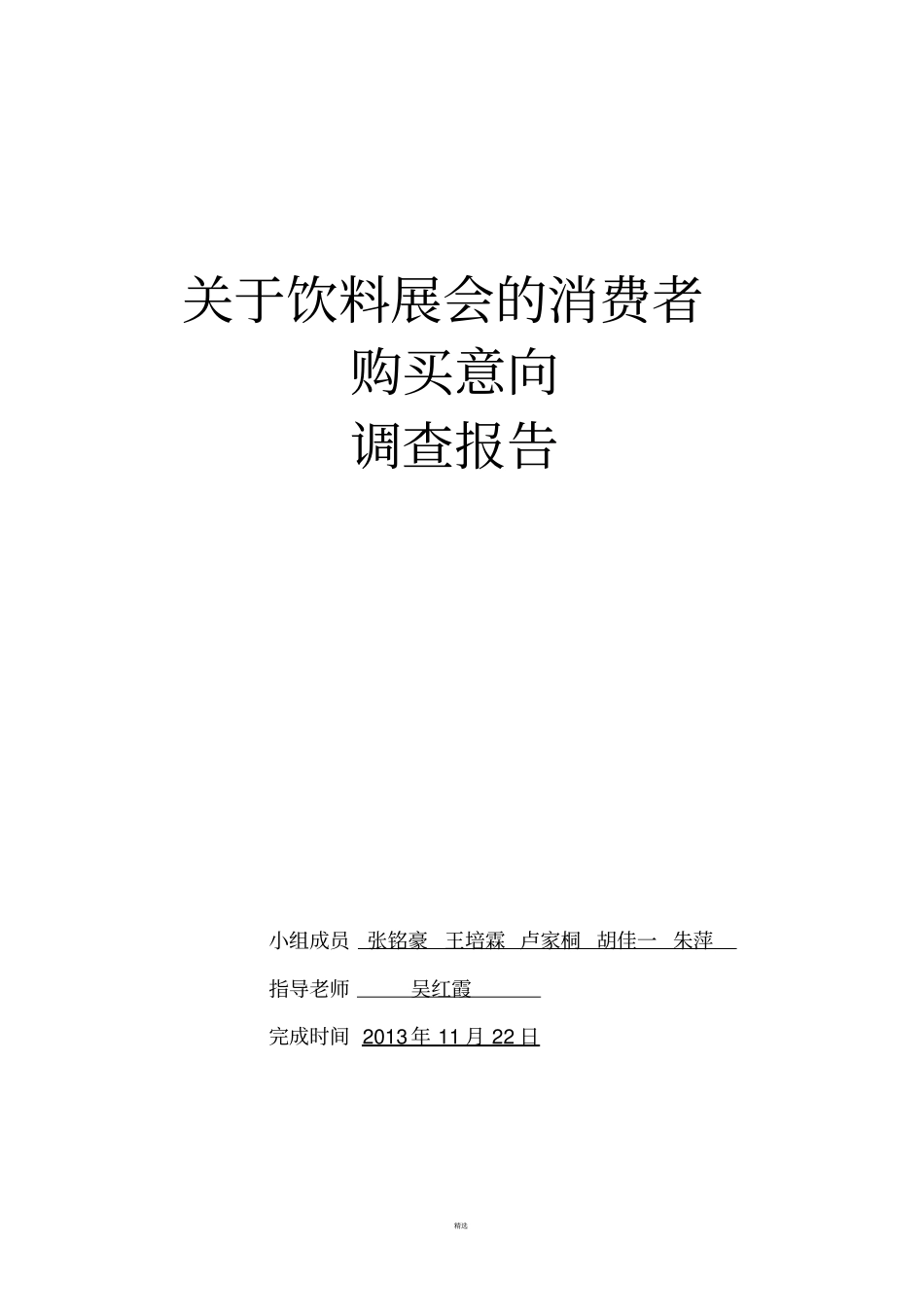 展会调研报告_第1页