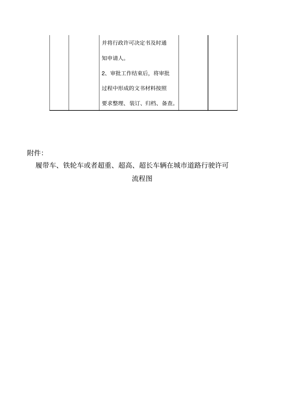 履带车铁轮车或者超重超高超长车辆在城道路行驶许可_第3页