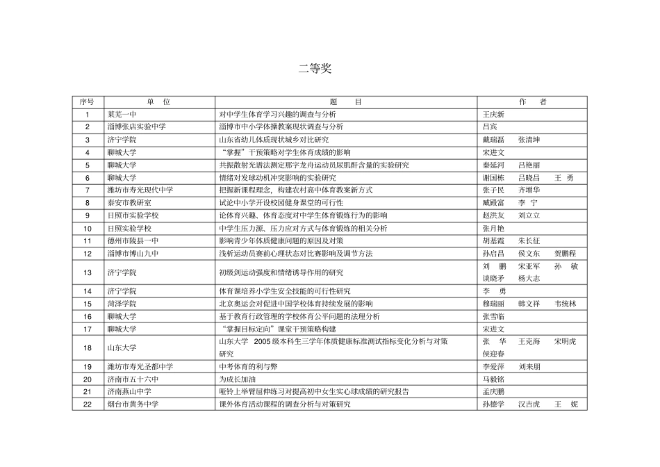 山东十届全国中学生运动会科学设计方案报告会_第2页