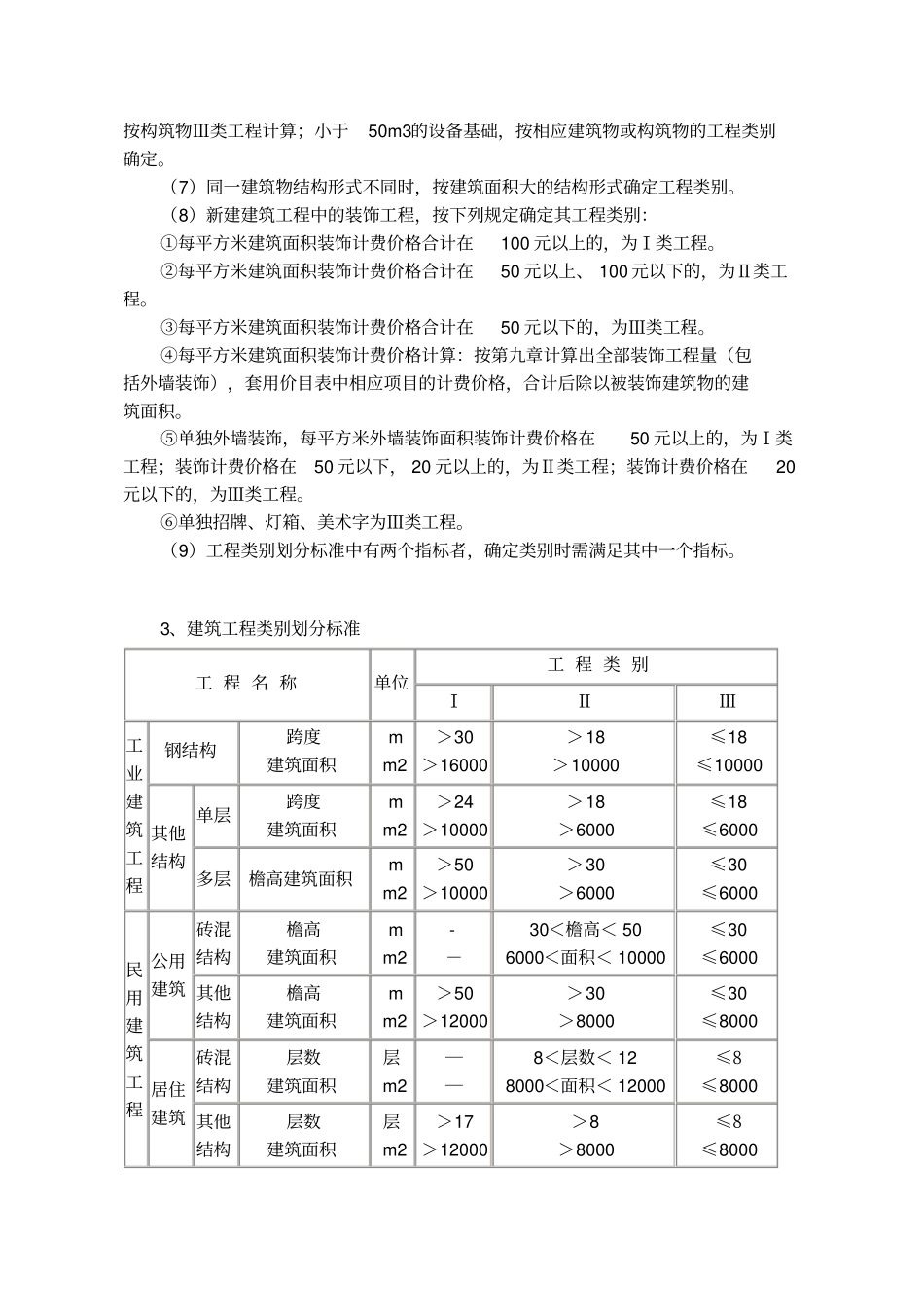 山东工程类别划分及取费标准_第2页