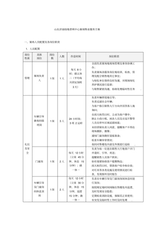 山东济南绿地普利中心案场服务方案