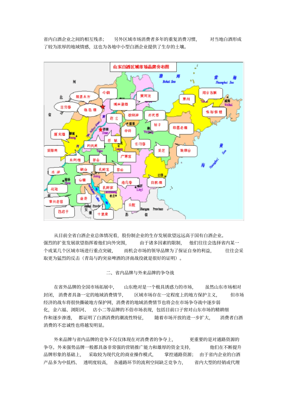 山东白酒场竞争态势分析_第2页