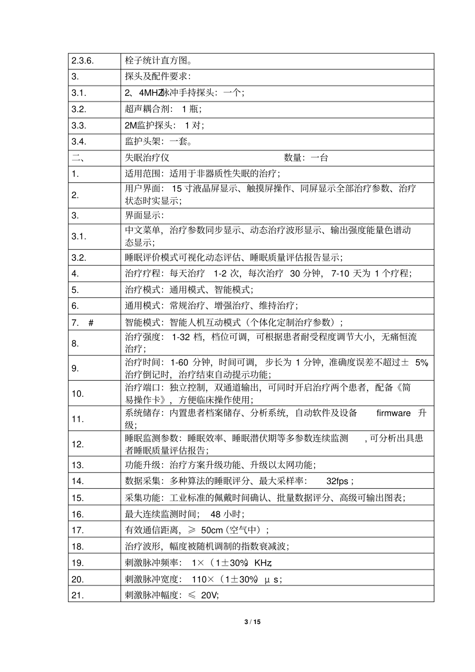 山东精神卫生中心医疗设备采购项目招标文件_第3页