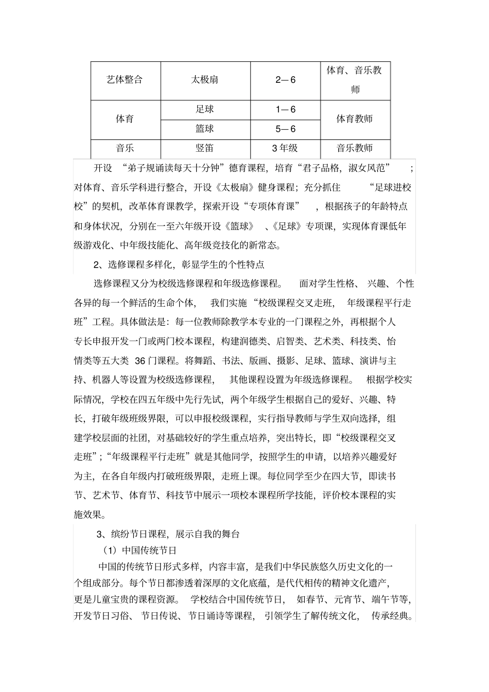 山湾子小学学校双改实施方案汇总_第3页