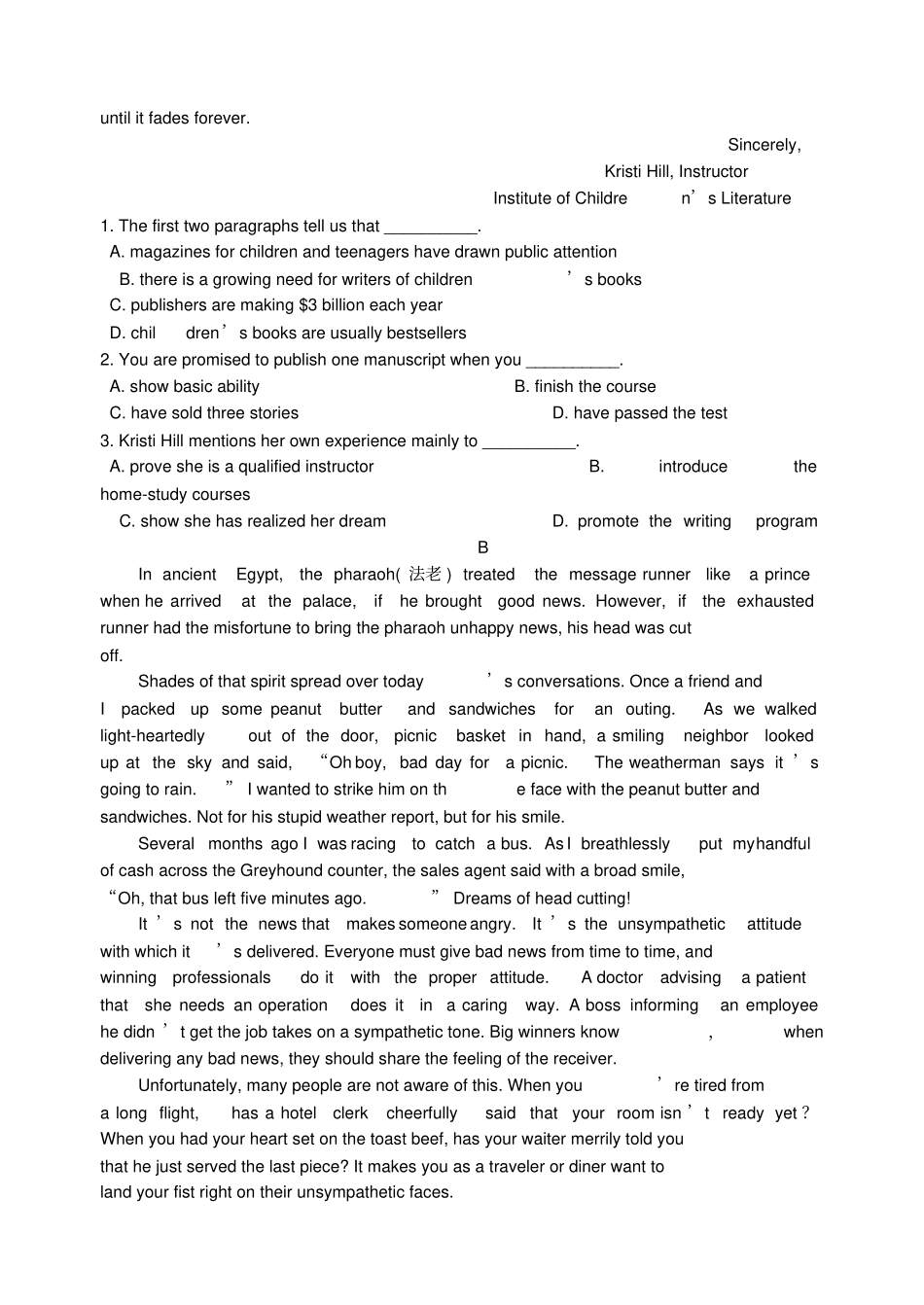 山西大学附属中学2017-2018学年高二英语上学期期中11月试题_第2页