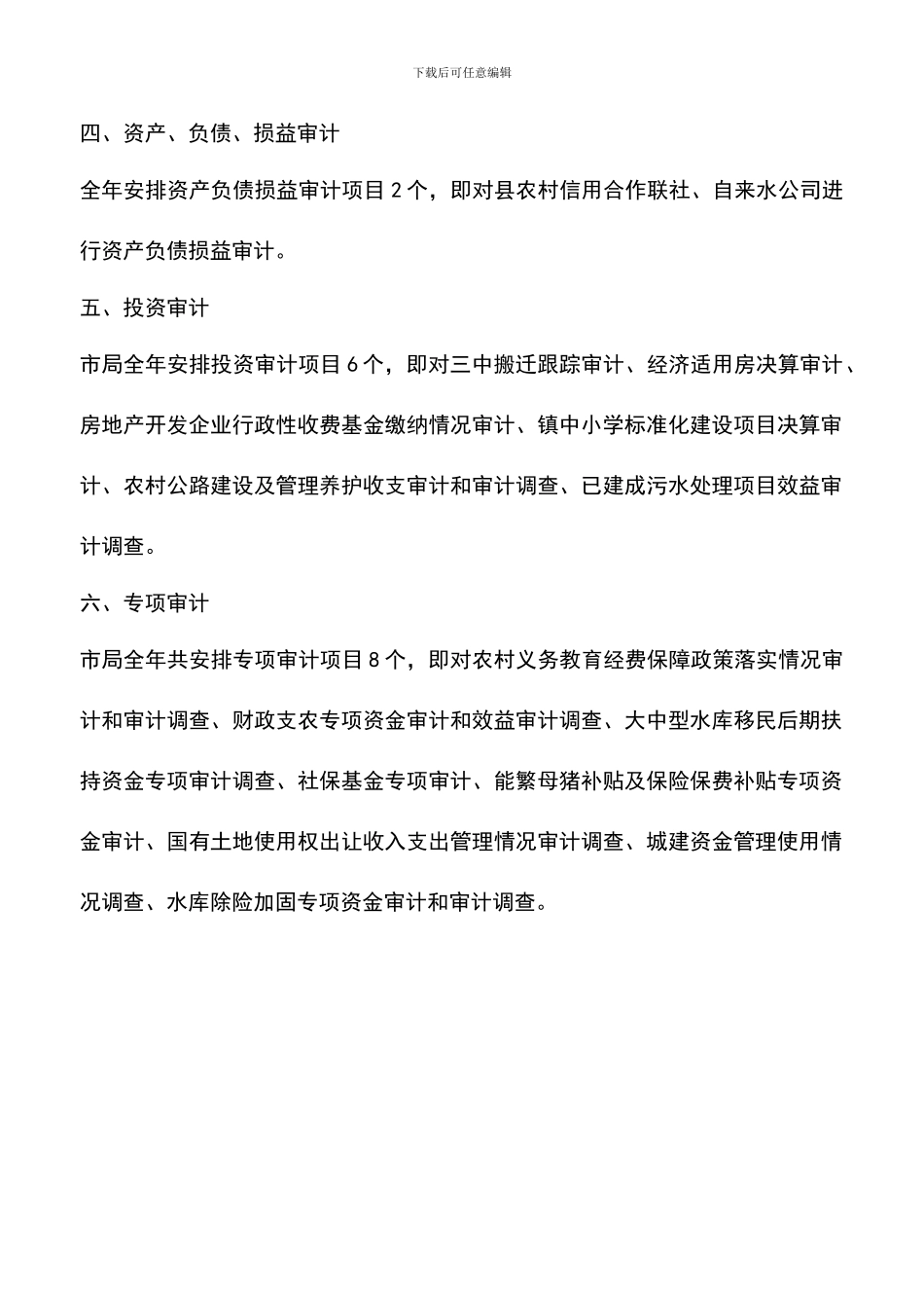 遴选文档：县审计项目计划安排意见_第2页