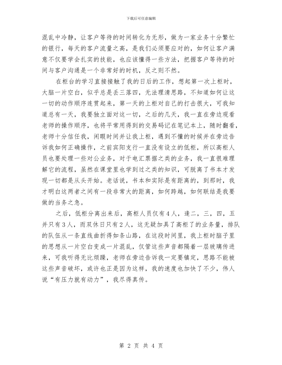 银行大堂引导员个人总结与银行大堂经理2024年度工作总结汇编_第2页