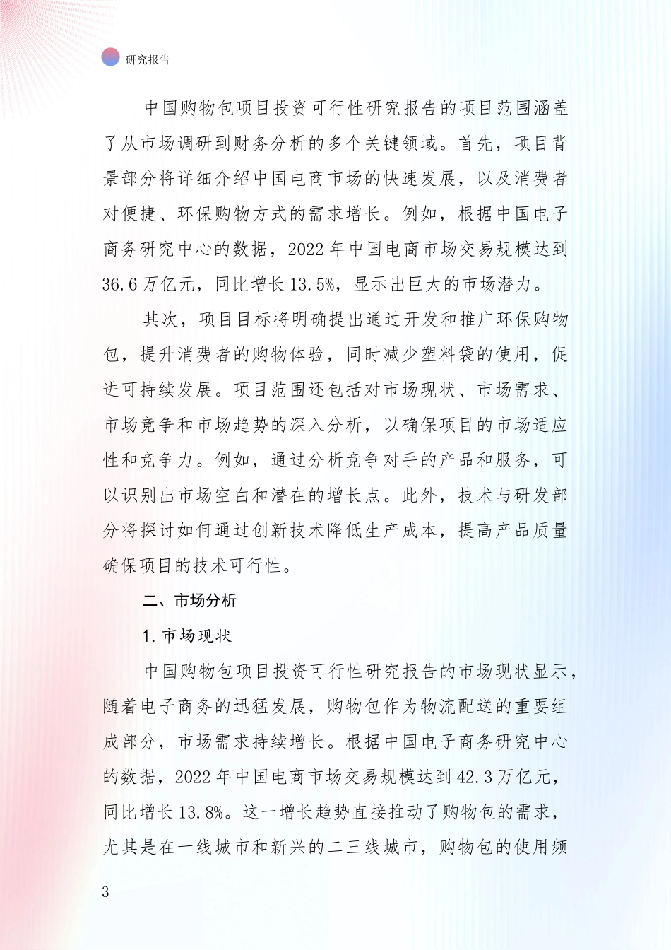 行业未来发展前景分析：全国2024年-2025年购物包产业市场现状及未来发展前景全面调研报告_第3页