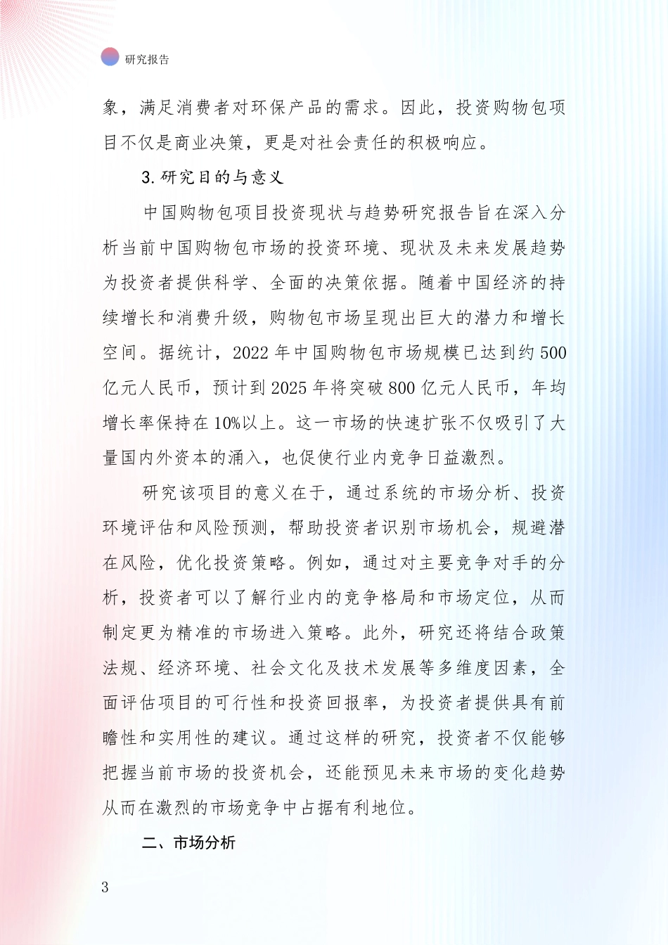 中国2025年购物包项目现状与趋势预预判深度论证_第3页