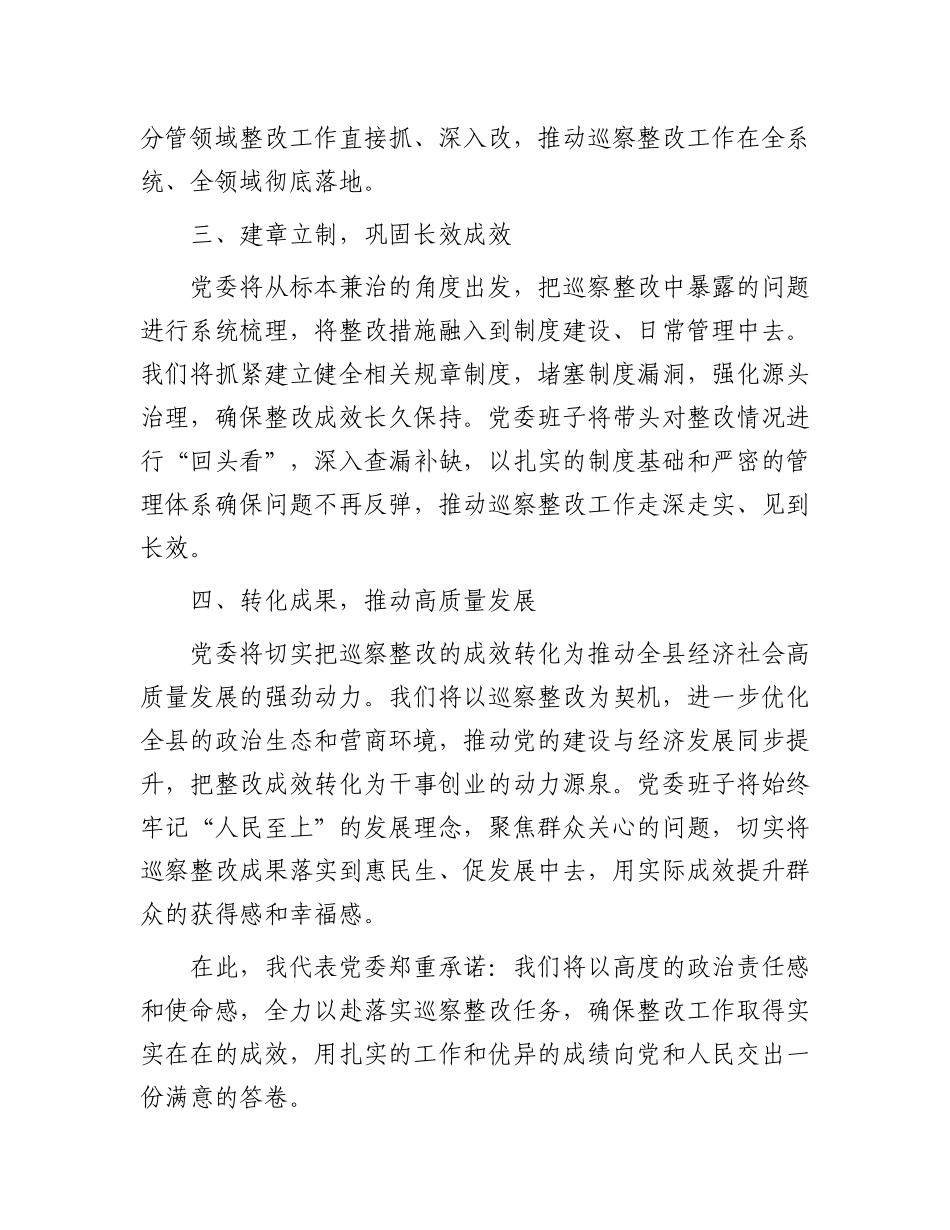 巡察整改表态发言_第2页