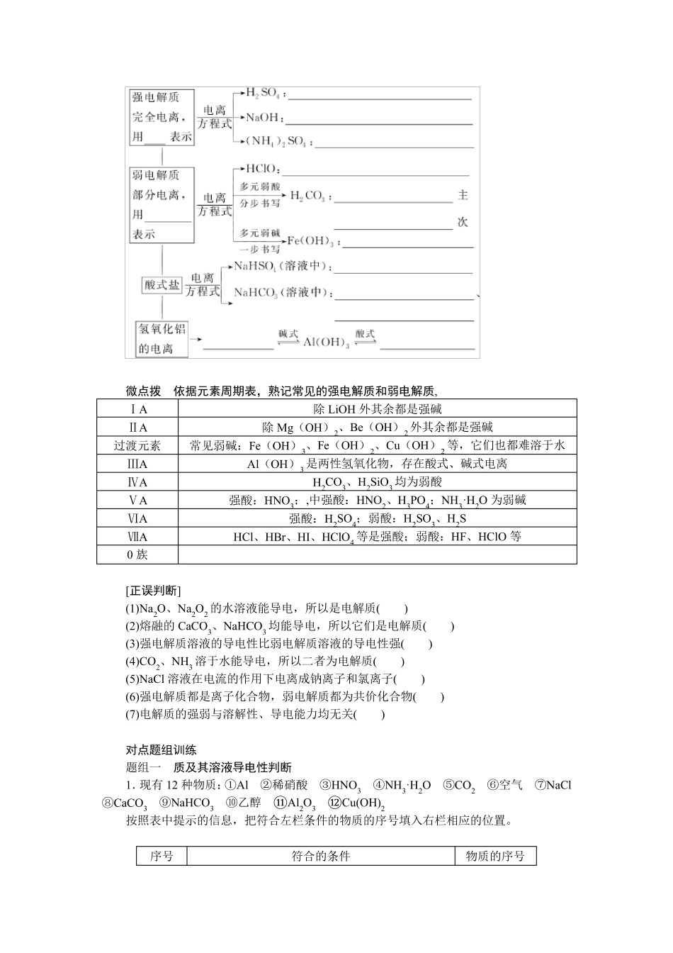 2024届高考一轮复习化学教案(通用版)：离子反应 离子方程式_第2页