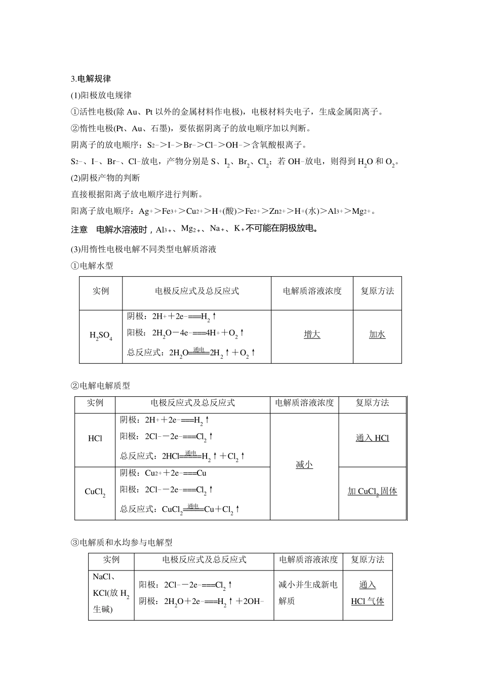 2024届高考一轮复习化学教案(鲁科版)：电解池 金属的腐蚀与防护_第2页
