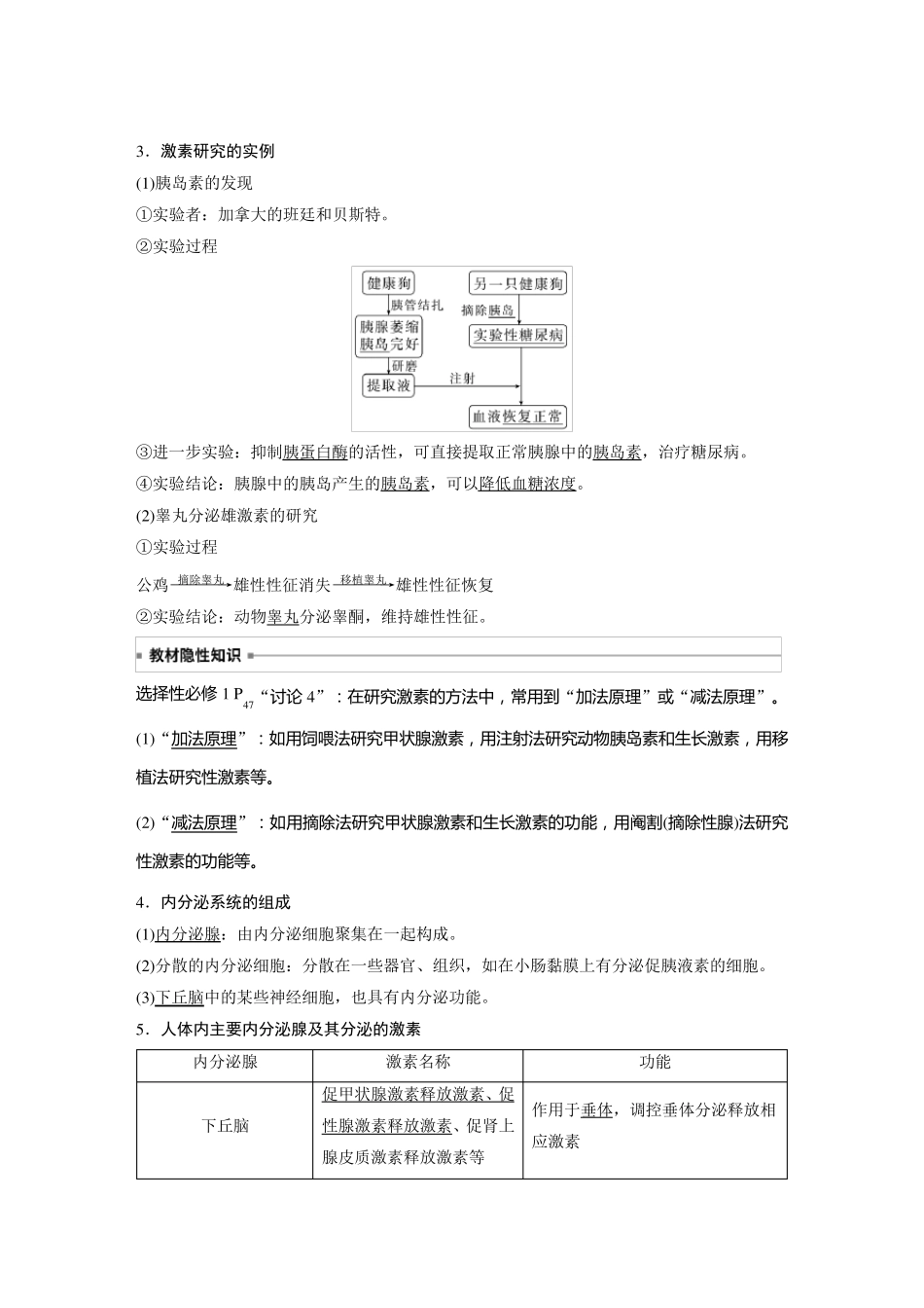 2024届高考一轮复习生物教案(新教材人教版鲁湘辽)：激素与内分泌系统、激素调节的过程_第2页