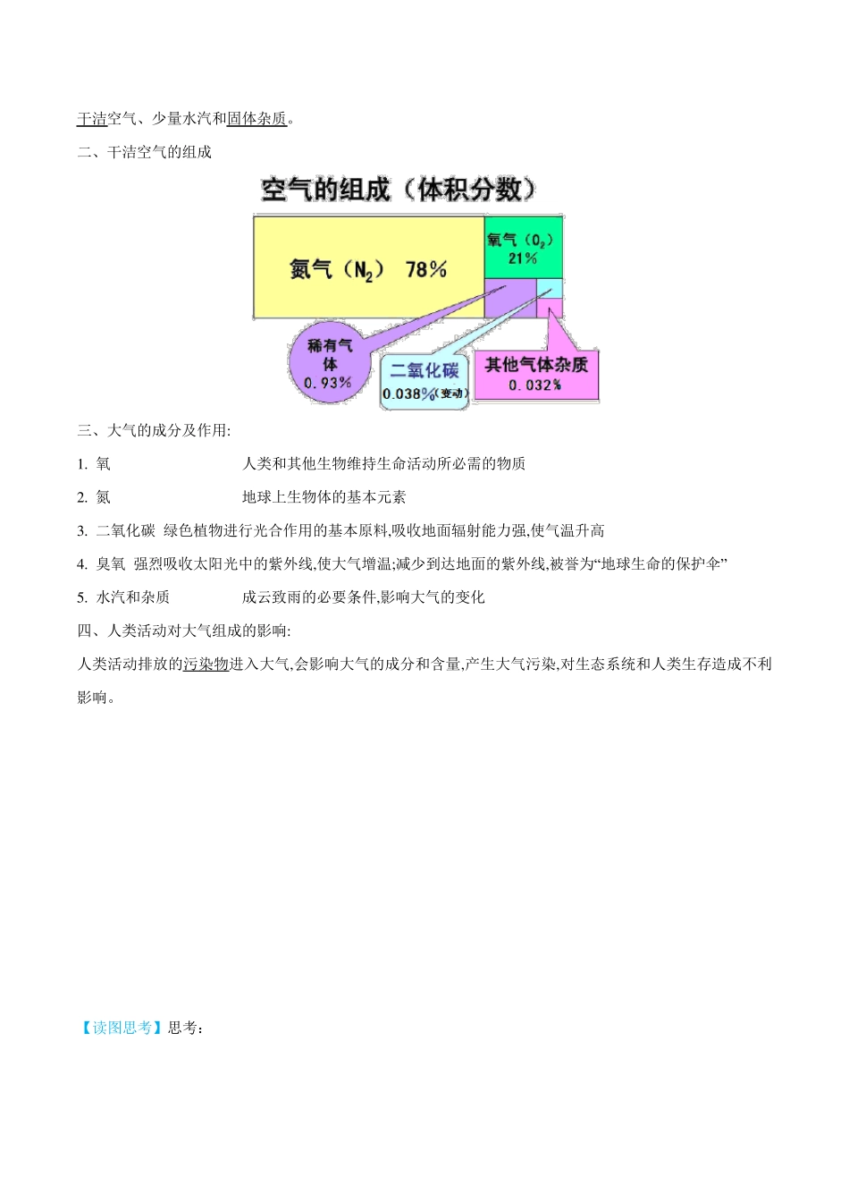 大气的组成和垂直分层-【教师版】高一地理同步讲义_第2页