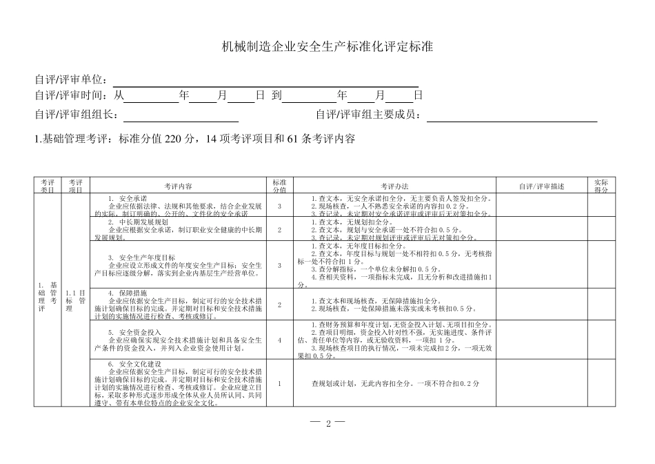 (安全生产)2020年安全生产标准化评定标准_第2页