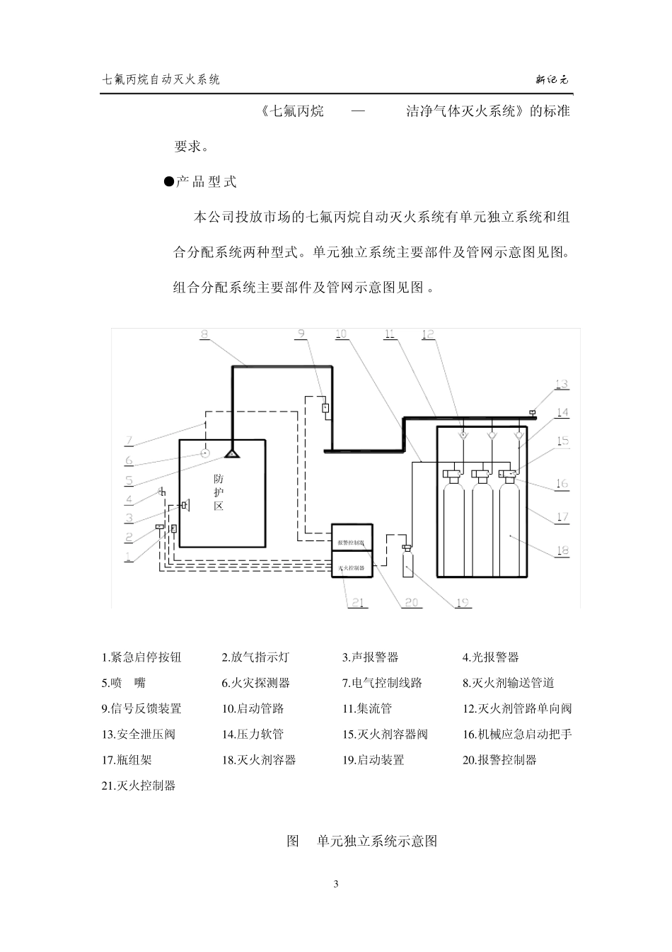 (杭州新纪元)七氟丙烷(HFC227ea)气体灭火系统产品说明书_第3页