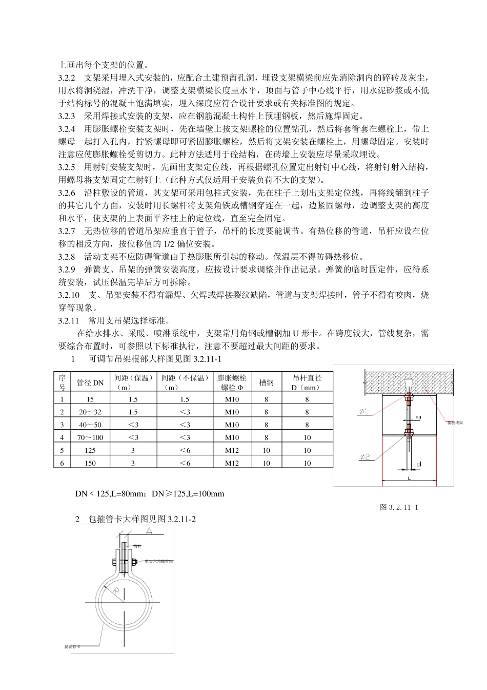 01062007管道支吊架制作安装施工工艺_第2页