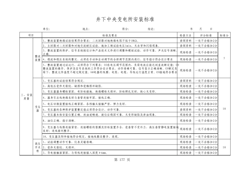 06井下中央变电所安装标准_第3页