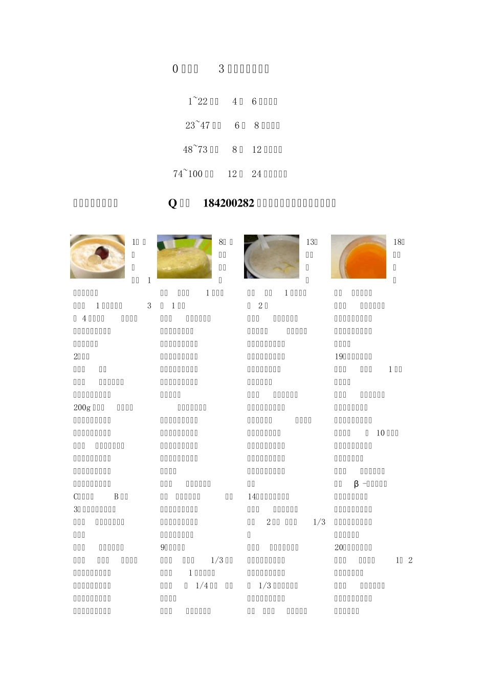 0岁—3岁孩子食谱大全_第1页