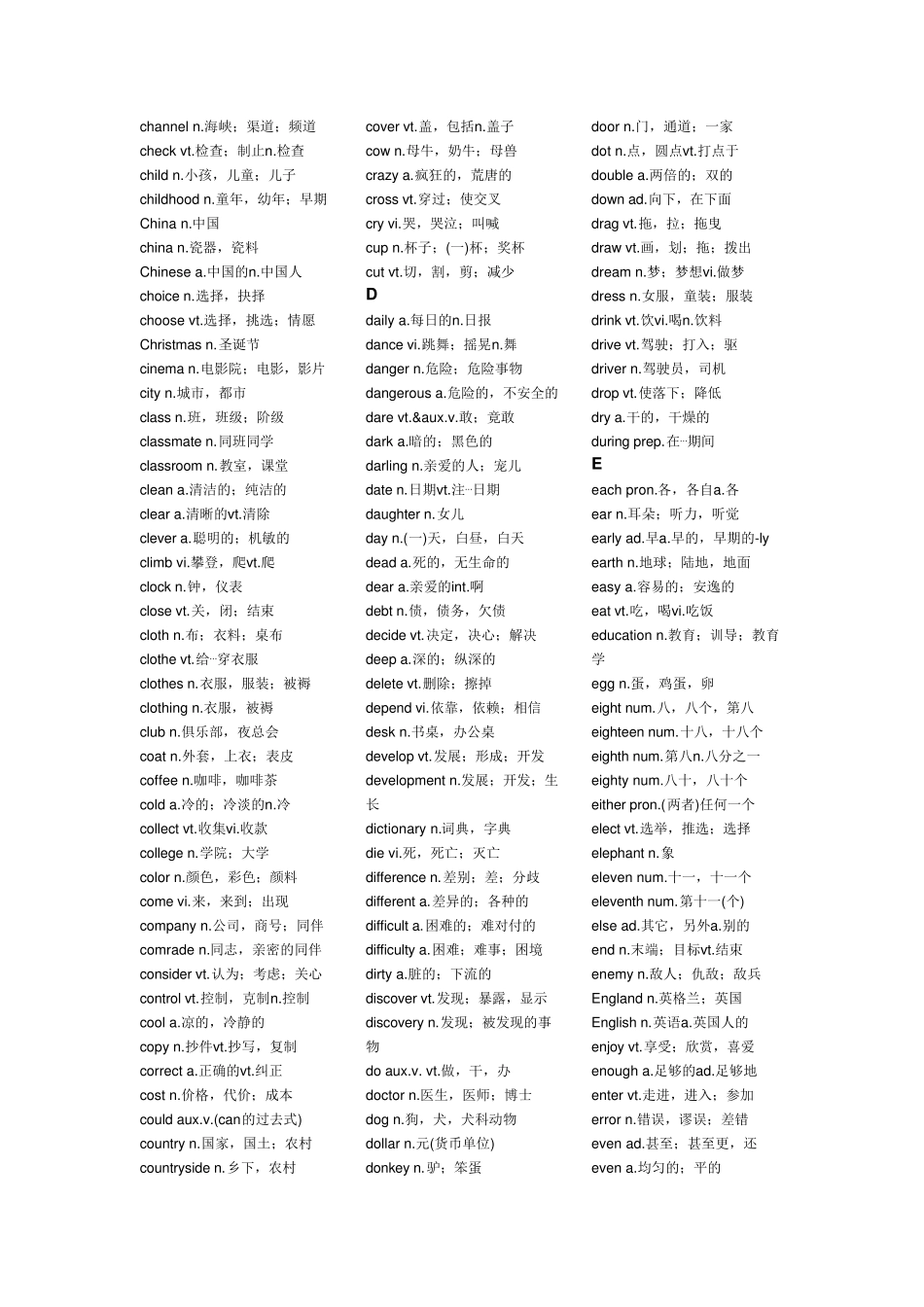 1000个基础单词_第2页