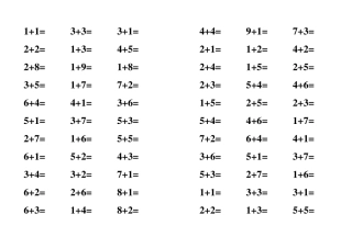 10以内加法实用练习题直接打印