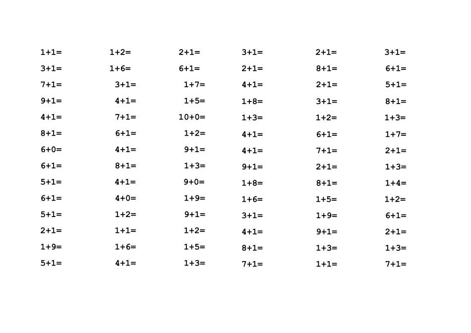 10以内加法口算题_第2页