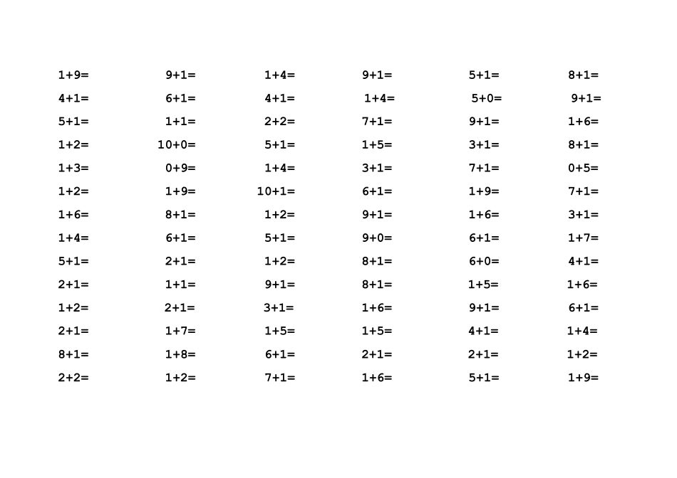 10以内加法口算题_第3页