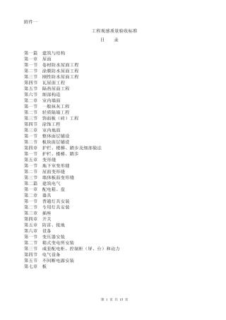 10龙湖工程观感质量验收标准