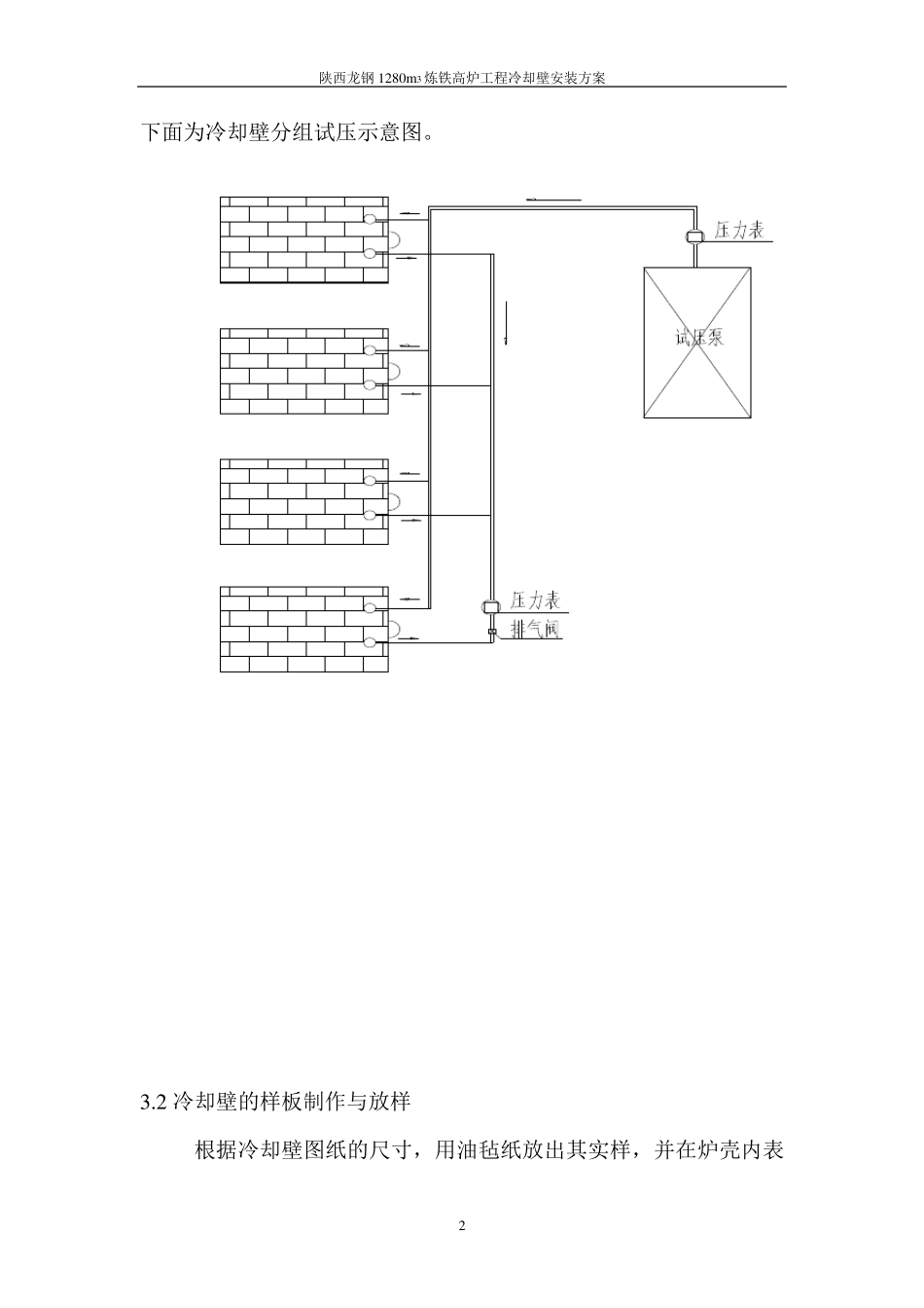 1280立米高炉冷却壁安装方案_第2页
