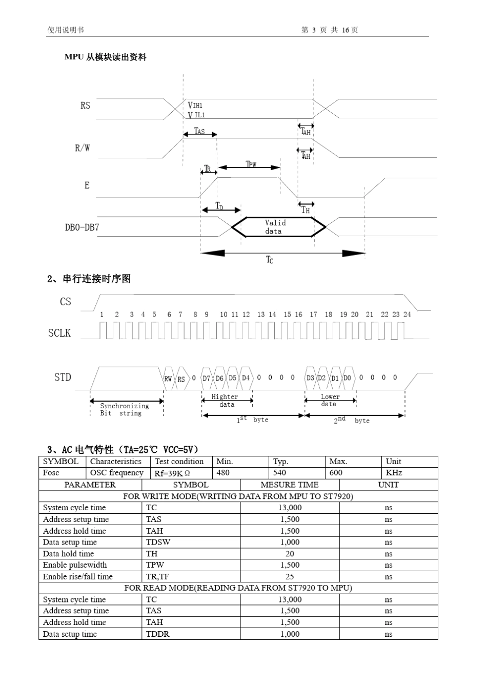 12864液晶显示模块概述_第3页