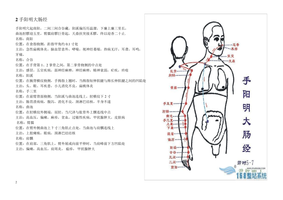 12经络所属穴位定位及功效_第2页