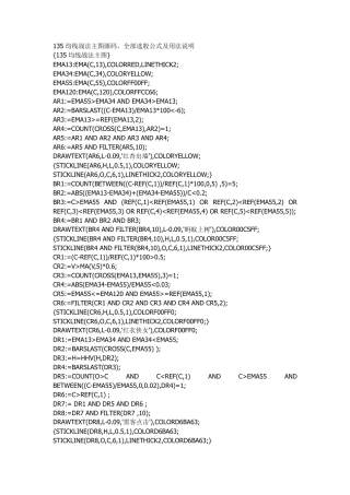 135均线战法主图源码
