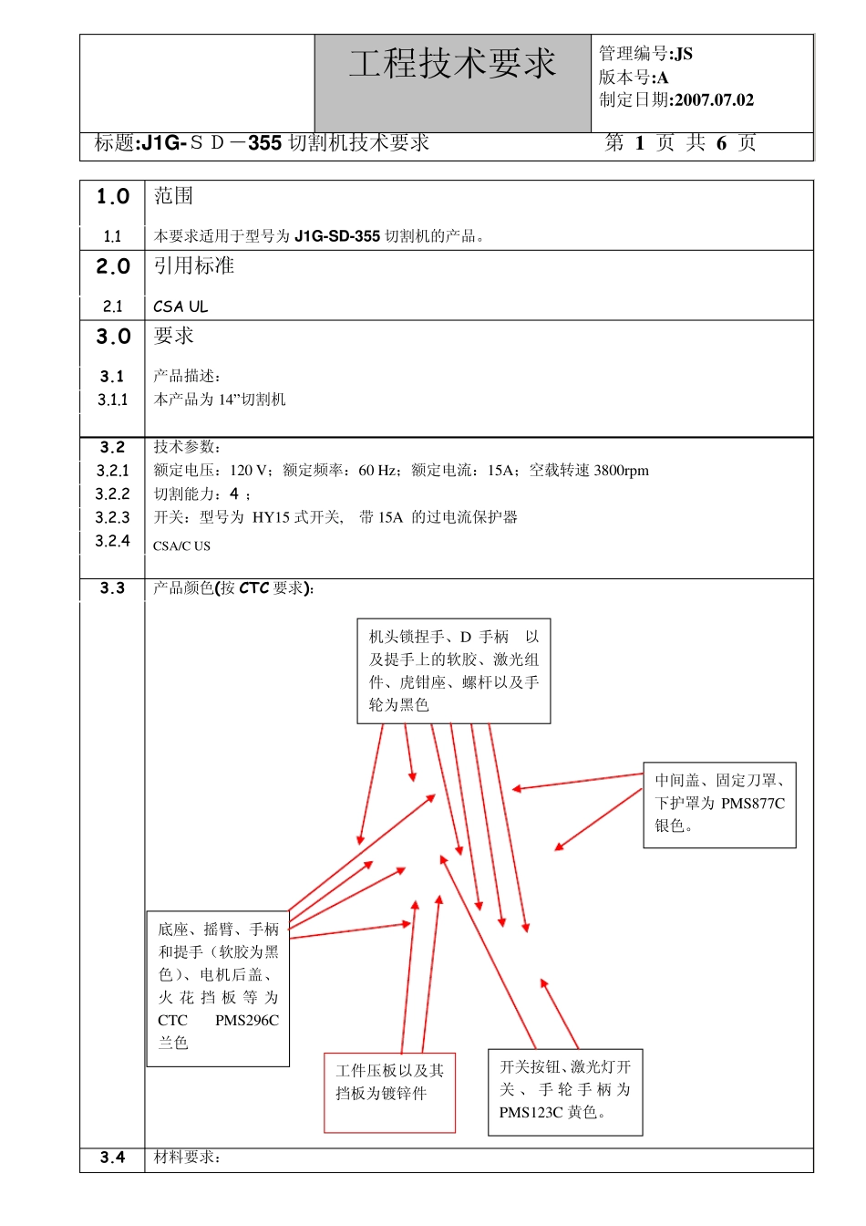 14寸切割机工程技术要求_第1页