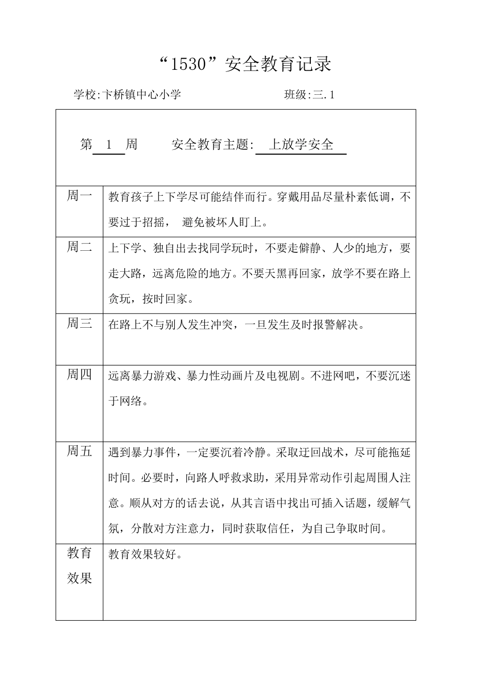1530安全记录表_第1页