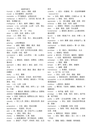 1575考研词汇调整版