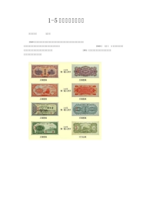 15套人民币图样大全