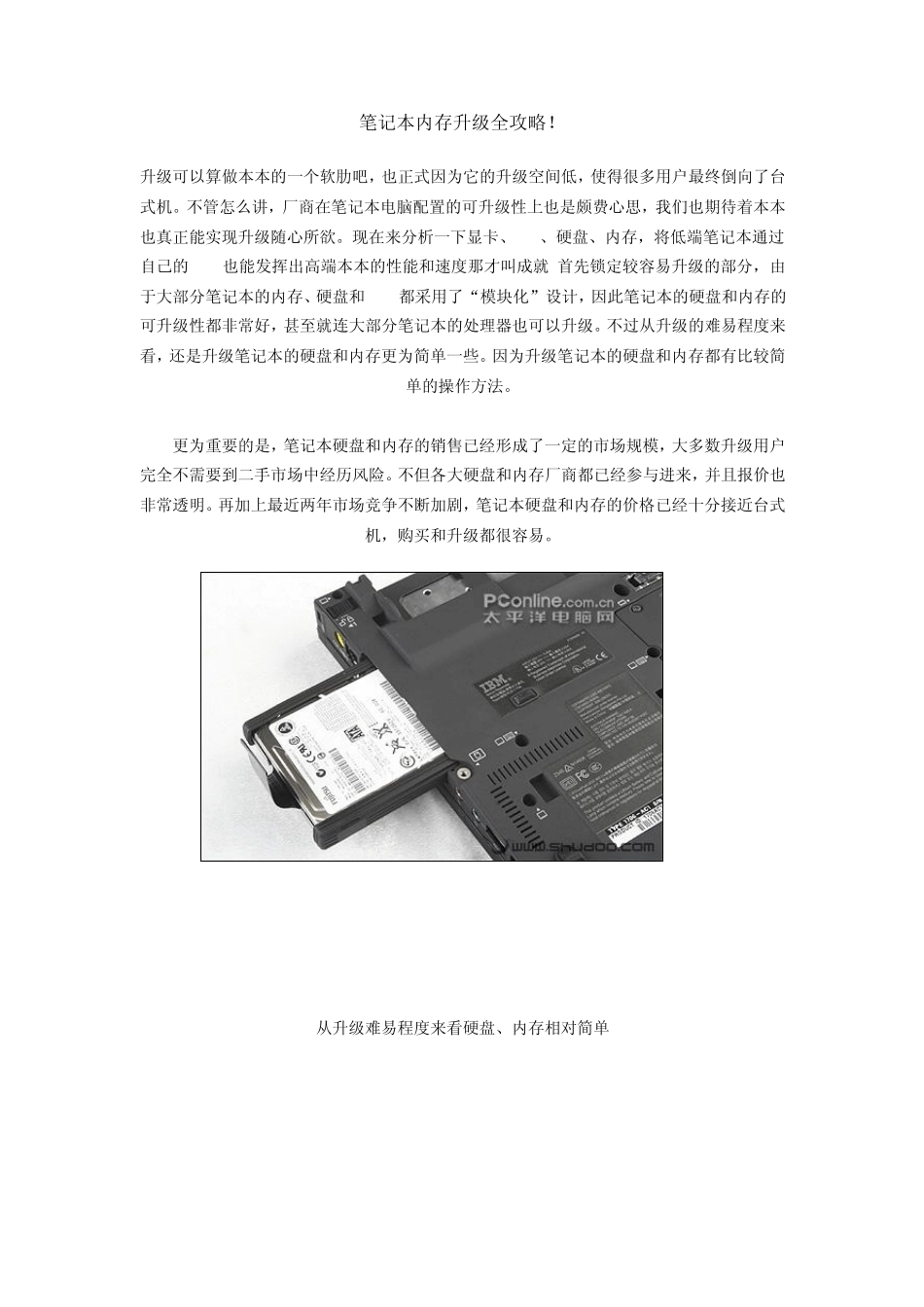 15笔记本内存升级全攻略!_第1页
