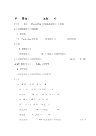 167个PS技巧及PS高级进阶教程