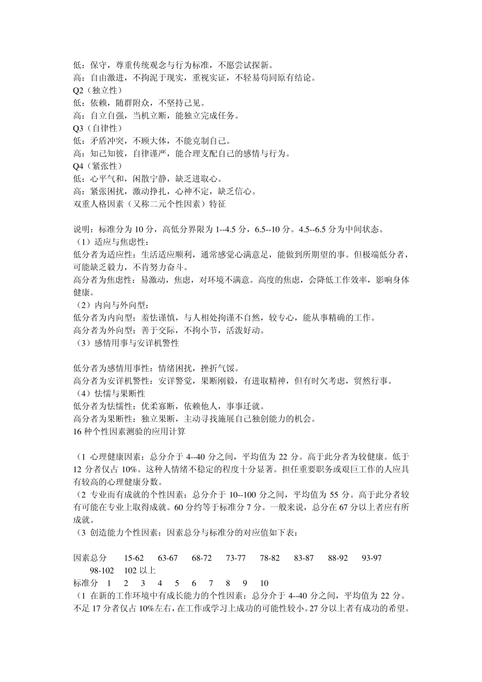 16PF量表分析_第2页
