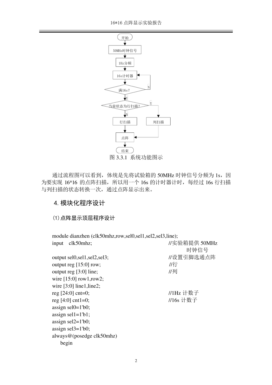 16x16点阵显示实验报告_第2页