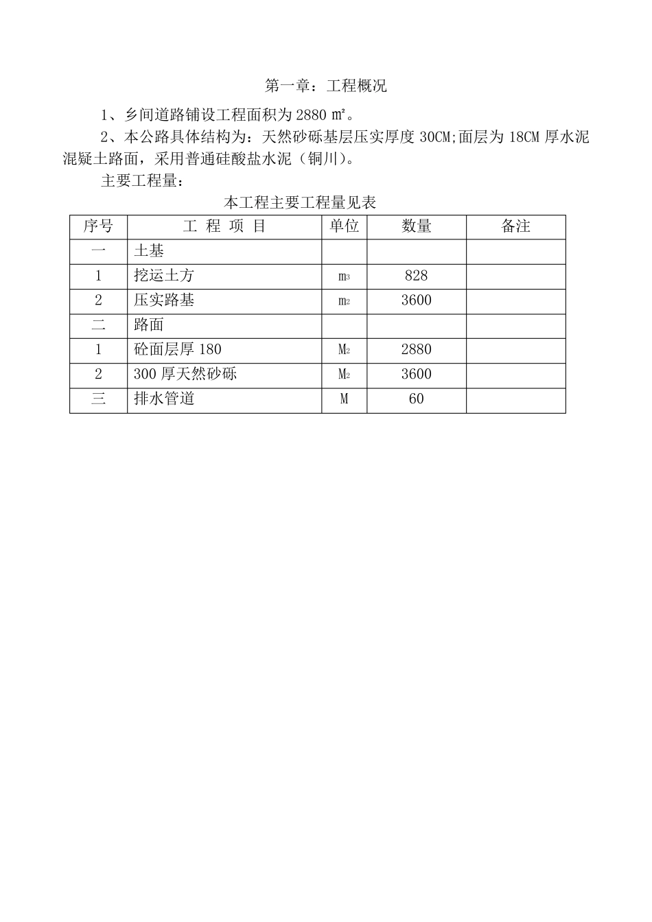18CM厚混凝土道路技术标_第1页