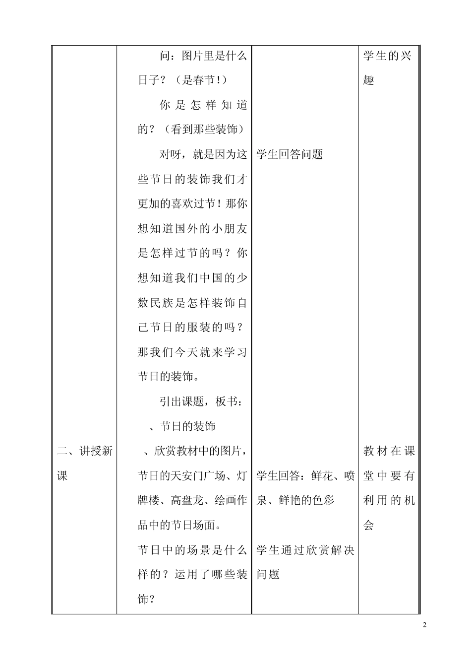 18《节日的装饰》人美版二年级美术教案_第2页