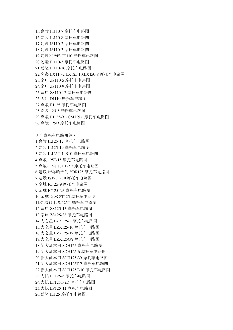 193种进口国产摩托车电路图_第3页